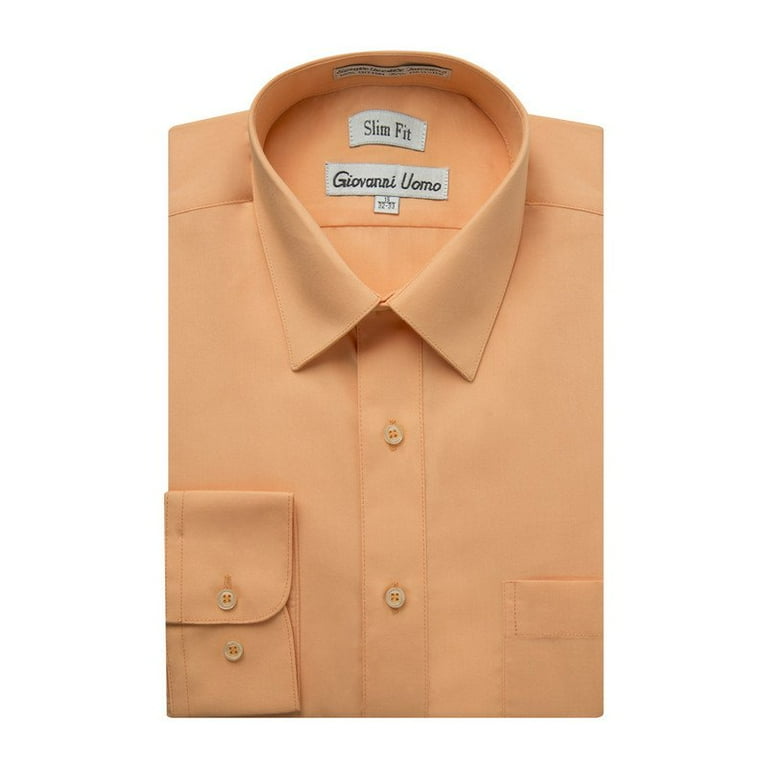 18.5 slim fit dress shirt Mens Cotton Blend Blue Striped Slim Fit Spread Collar Dress Shirt, 17 1/2 / 32/33