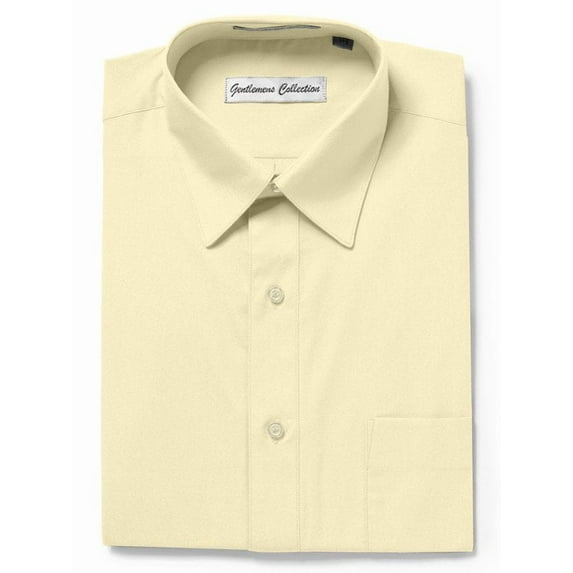 Gentlemens Collection Mens Dress Shirts, Classic Fit Easy Care Mens Short Sleeve Dress Shirts for Men