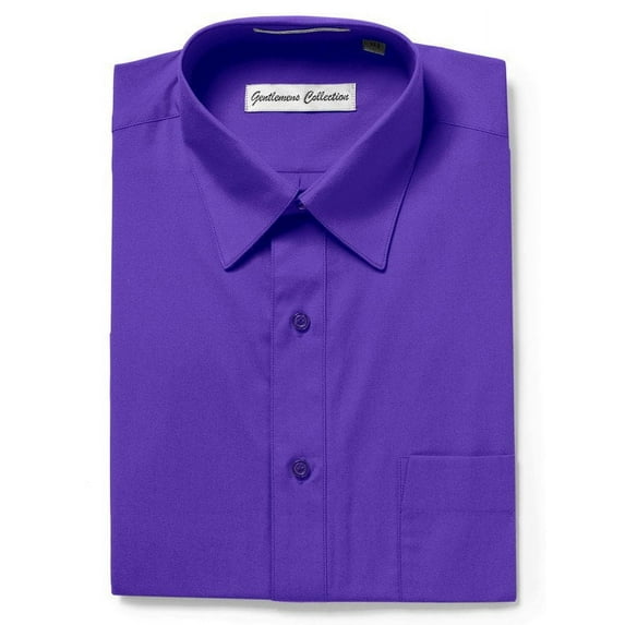 Gentlemens Collection Mens Dress Shirts, Classic Fit Easy Care Mens Short Sleeve Dress Shirts for Men