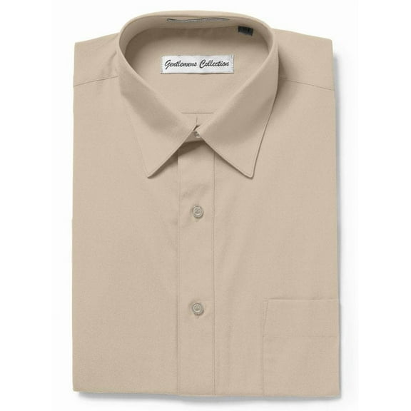 Gentlemens Collection Mens Dress Shirts, Classic Fit Easy Care Mens Short Sleeve Dress Shirts for Men