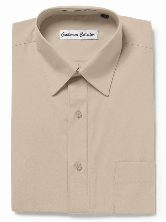 Mens Dress Shirts, Classic Fit Easy Care Mens Short Sleeve Dress Shirts for Men