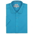 thumbnail image 1 of Gentlemens Collection Mens 1904S Short Sleeve Slim Fit Easy Care Dress Shirt - Aqua -16, 1 of 1