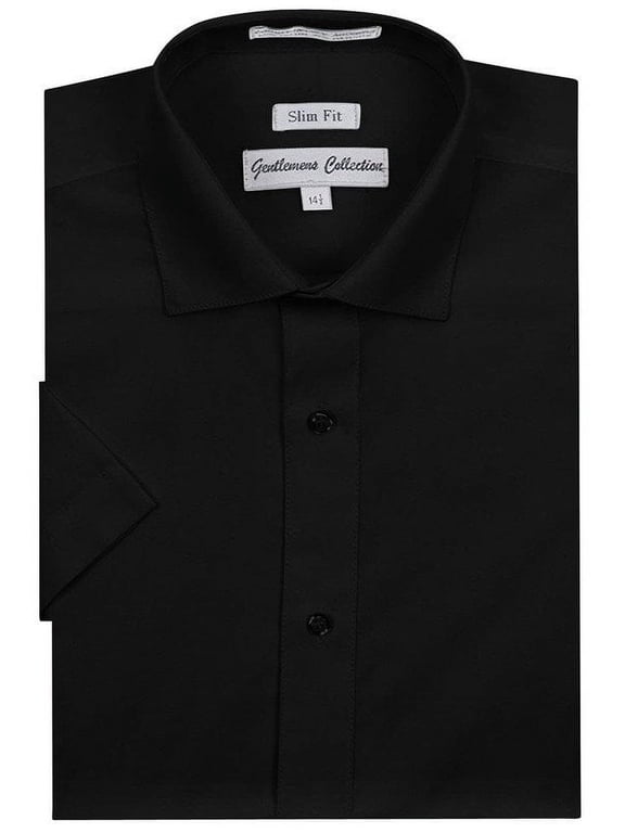 Mens Dress Shirts, Slim Fit Easy Care Mens Short Sleeve Dress Shirts for Men