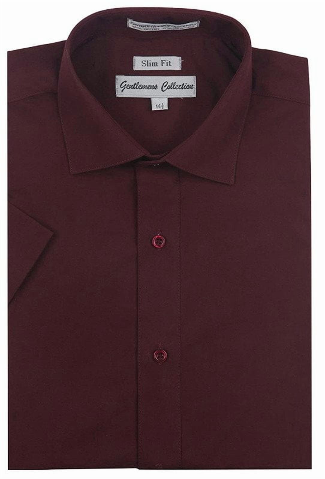 calvin klein burgundy slim fit dress shirt Gentlemens Collection Mens Short Sleeve Classic & Easy Care Größe:Größe 6 Ivory Coast Cowl Neck It has a regular /clothing/dresses