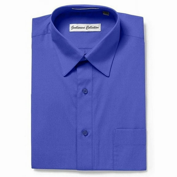Gentlemens Collection Mens Dress Shirts, Classic Fit Easy Care Mens Short Sleeve Dress Shirts for Men