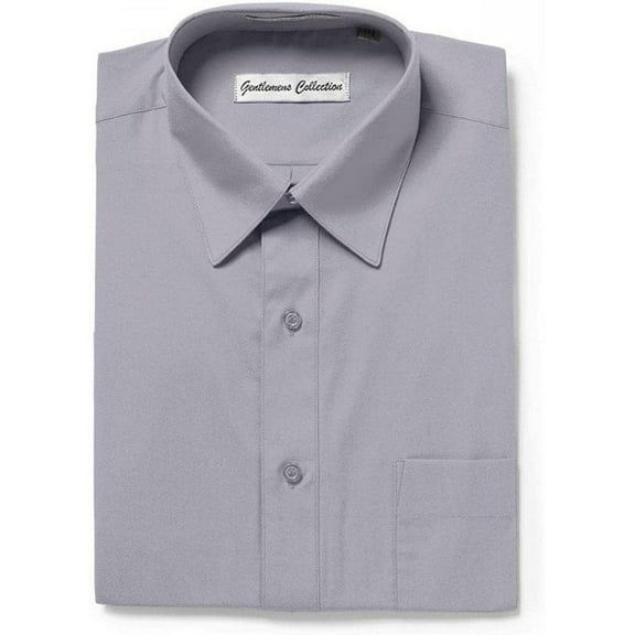 Gentlemens Collection Mens Dress Shirts, Classic Fit Easy Care Mens Short Sleeve Dress Shirts for Men