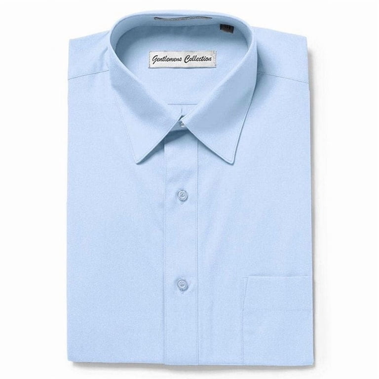 mens dress shirt 14.5 Gentlemens Collection Mens Dress Shirts, Classic Fit Easy Care Mens Short  Sleeve Dress Shirts for Men