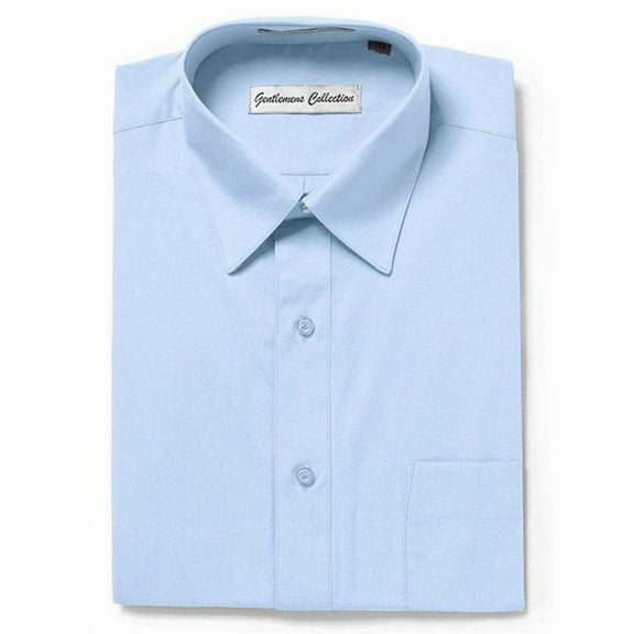 Gentlemens Collection Mens Dress Shirts, Classic Fit Easy Care Mens Short Sleeve Dress Shirts for Men