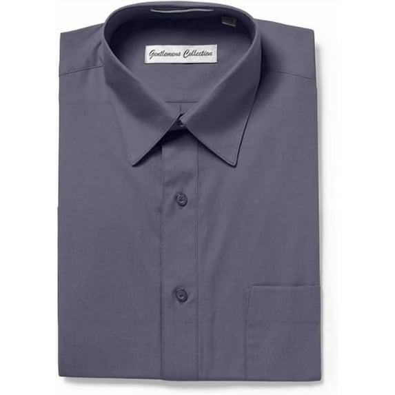 Gentlemens Collection Mens Dress Shirts, Classic Fit Easy Care Mens Short Sleeve Dress Shirts for Men