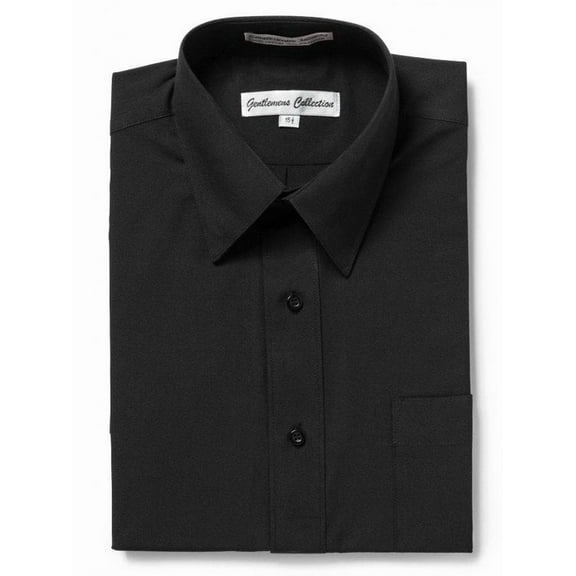 Gentlemens Collection Mens Dress Shirts, Classic Fit Easy Care Mens Short Sleeve Dress Shirts for Men