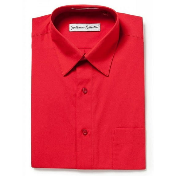 Gentlemens Collection Mens Dress Shirts, Classic Fit Easy Care Mens Short Sleeve Dress Shirts for Men