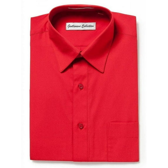 Gentlemens Collection Mens Dress Shirts, Classic Fit Easy Care Mens Short Sleeve Dress Shirts for Men