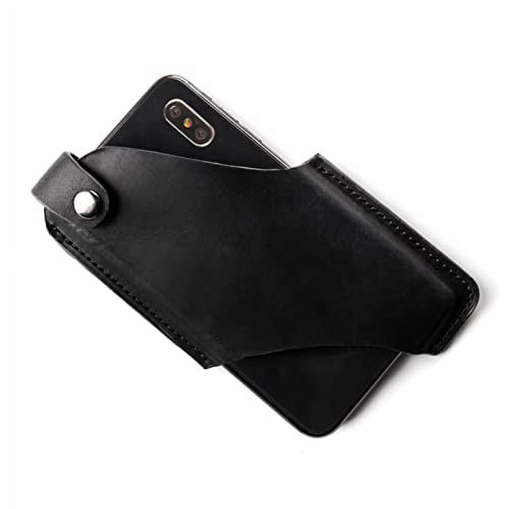 Gentlestache Leather Phone Holster, Phone Holder for Belt Loop, Cell Phone Cases, Leather Belt