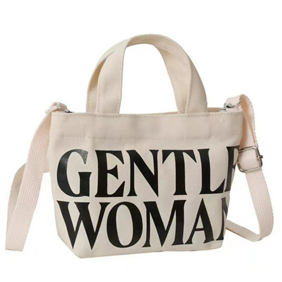 Gentlewoman Travel Letter Printing Large Capacity Tote Bags Sling Bags Shoulder Bags Crossbody Bags Purse Wallets Makeup Lipstick Bags WHITE1