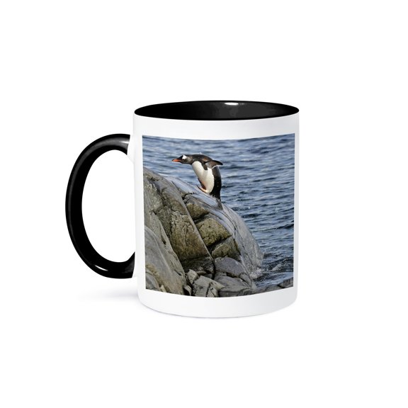 Penguin Adventure Mug 11oz Two-Tone Black