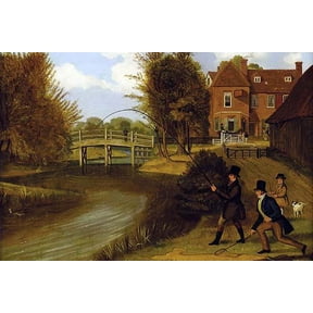 Gentry Fishing-Fine Art Canvas Print (20" x 30")