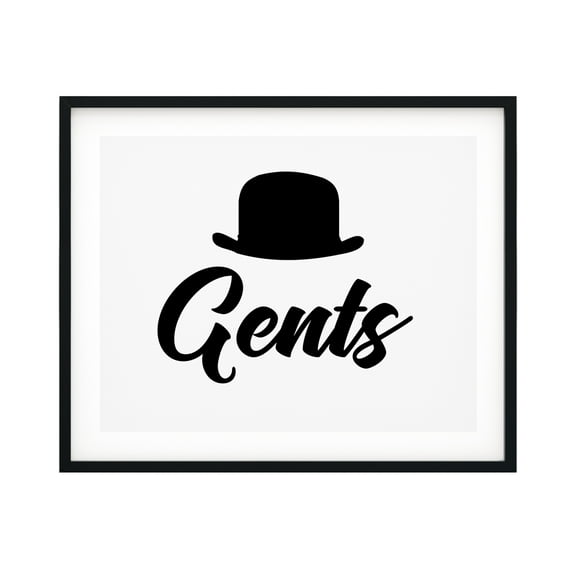 Gents 11 x 14 UNFRAMED Print Business & Events Decor Wall Art