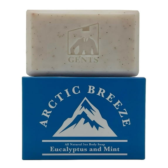 Gents Variety Men's Body Soaps - Moisturizing Bar Soap for Men, Smell Fresh and Clean, Washing Hands & Body, All Skin Types for Bath and Shower (Arctic Breeze)
