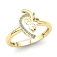 thumbnail image 1 of Genuine 0.5ct Round Cut Diamond Ladies Bridal Leaf Anniversary Wedding Band Solid 10K Rose, White or Yellow Gold H SI2, 1 of 3