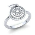 thumbnail image 1 of Genuine 0.5ct Round Cut Diamond Ladies Interlinked Fancy Engagement Anniversary Ring Solid 10K Rose, White or Yellow Gold GH SI1, 1 of 3