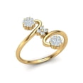 thumbnail image 1 of Genuine 0.5ct Round Cut Diamond Prong Forever Fancy Bridal Engagement Ring Solid 14K Gold GH SI2, 1 of 3