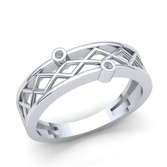 Genuine 0.5ctw Round Cut Diamond Mens Fancy Zigzag Anniversary Wedding Band Solid 14K Rose, White or Yellow Gold GH I1