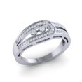 thumbnail image 1 of Genuine 0.5ctw Round Cut Diamond Prong Women's Stylized Wedding Band Ring Bridal Anniversary Solid 14K Gold GH SI2, 1 of 3