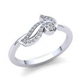 thumbnail image 1 of Genuine 0.75ctw Round Cut Diamond Ladies Bridal Leaf Anniversary Wedding Band Solid 14K Rose, White or Yellow Gold IJ SI2, 1 of 3