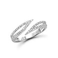 thumbnail image 1 of Genuine 1/10 CTW White Diamond Open Ring in Sterling Silver, 1 of 4