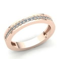 thumbnail image 1 of Genuine 1.5ct Round Cut Diamond Ladies Stackable Anniversary Wedding Band Solid 14K Rose, White or Yellow Gold GH I1, 1 of 3