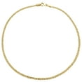 thumbnail image 1 of Genuine 10K Yellow Gold 1.90mm Hollow Plain Cuban Curb Link Bracelet 9 Inch, 1 of 3