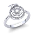 thumbnail image 1 of Genuine 1ctw Round Cut Diamond Ladies Interlinked Fancy Engagement Anniversary Ring Solid 10K Rose, White or Yellow Gold GH I1-I2, 1 of 3