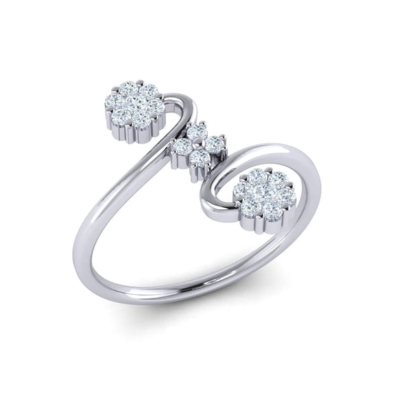 Genuine 1ctw Round Cut Diamond Prong Fancy Forever Us Ladies Engagement Ring Bridal Solid 14K Gold FG VS