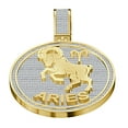 thumbnail image 1 of Genuine 2.50 Ct. VVS1 Natural MOISSANITE Diamond Zodiac Sign Aries Charm Pendant, 1 of 5