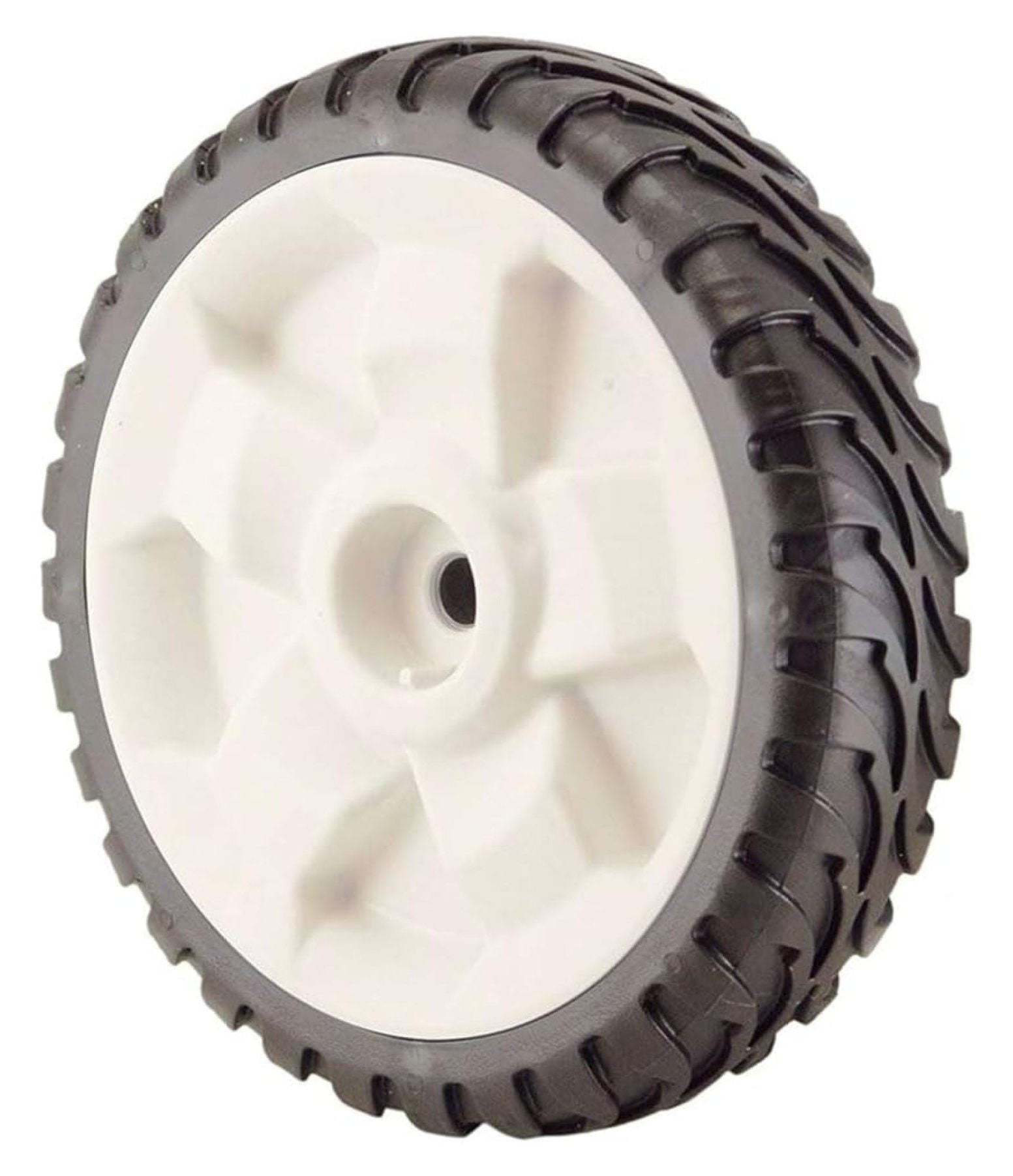 Genuine 2-Pack of 137-4832 (Replaces 119-) Front Drive Wheels for FWD 22in Recycler Lawn Mowers 20339 20377 20378 20379 20959 21378 21761, Black and White
