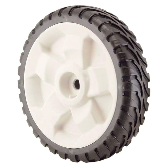 Genuine 2-Pack of 137-4832 (Replaces 119-) Front Drive Wheels for FWD 22in Recycler Lawn Mowers 20339 20377 20378 20379 20959 21378 21761, Black and White