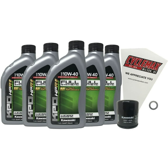 Genuine 2009-2023 Kawasaki Vulcan 1700 Voyager Full Synthetic Oil Change Kit