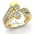 thumbnail image 1 of Genuine 2ct Round Cut Diamond Ladies Bridal Fancy Accent Anniversary Engagement Ring Solid 14K Rose, White or Yellow Gold IJ SI2, 1 of 3