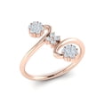 thumbnail image 1 of Genuine 2ct Round Cut Diamond Prong Fancy Forever Us Ladies Engagement Ring Bridal Wedding Solid 14K Gold GH I1, 1 of 3