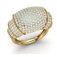thumbnail image 1 of Genuine 3.25ctw Round Cut Diamond Prong Fancy Bridal Anniversary Ring Band Solid 14K Gold GH SI2, 1 of 3