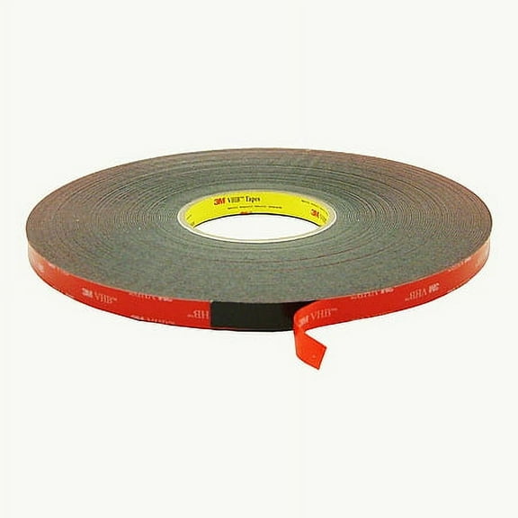 Genuine 3M 1/2" (12mm) x 108 Ft 36 Yards VHB Double Sided Foam Adhesive Tape 5952 Grey Automotive Gopro  Mounting Very High Bond Strong Industrial Grade