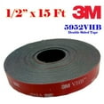 thumbnail image 1 of Genuine 3M 1/2" (12mm) x 15 Ft VHB Double Sided Foam Adhesive Tape 5952 Grey Automotive Gopro  Mounting Very High Bond Strong Industrial Grade, 1 of 4