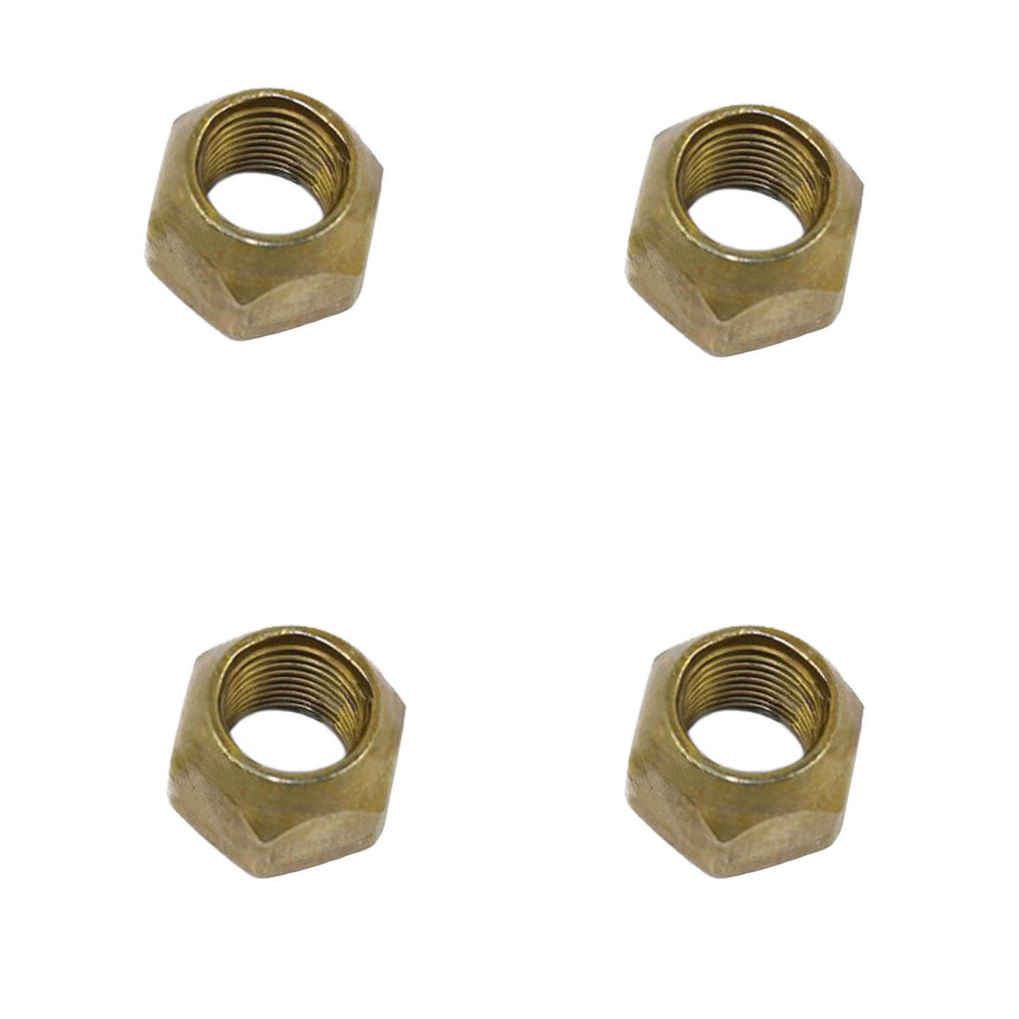 Genuine 4 Pack SCAG Wheel Lug Hex Nuts for Mowers 0402802, S00402801 fits SCZ61RD31FX