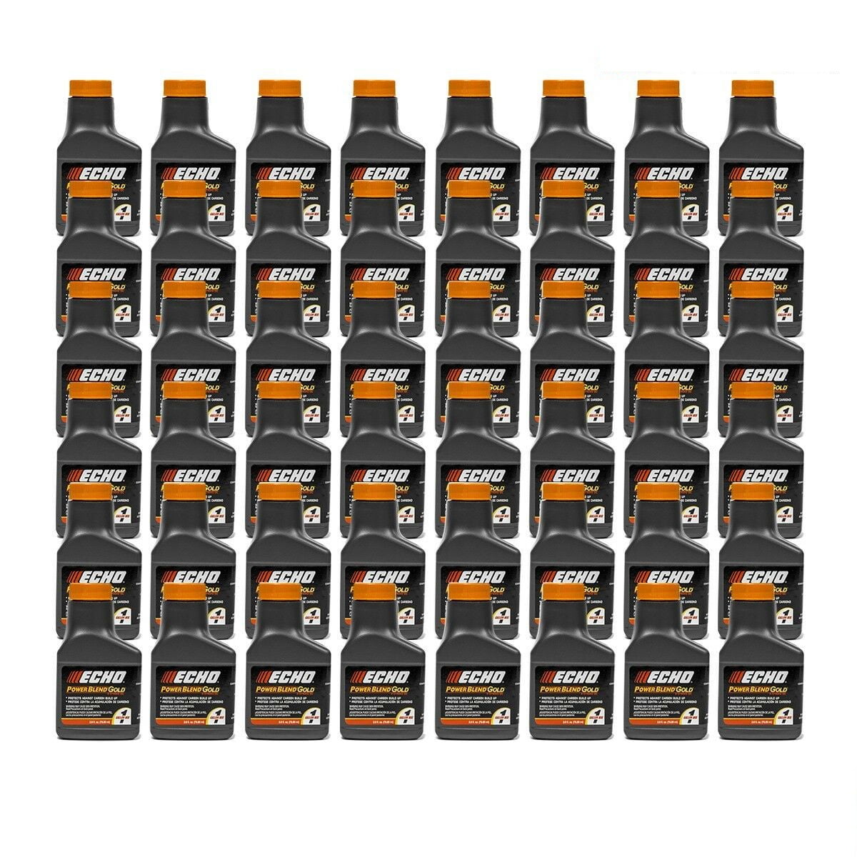 Genuine 48 Pack Echo 2.6 oz Oil Bottles 2 Cycle Mix for 1 Gallon Power ...