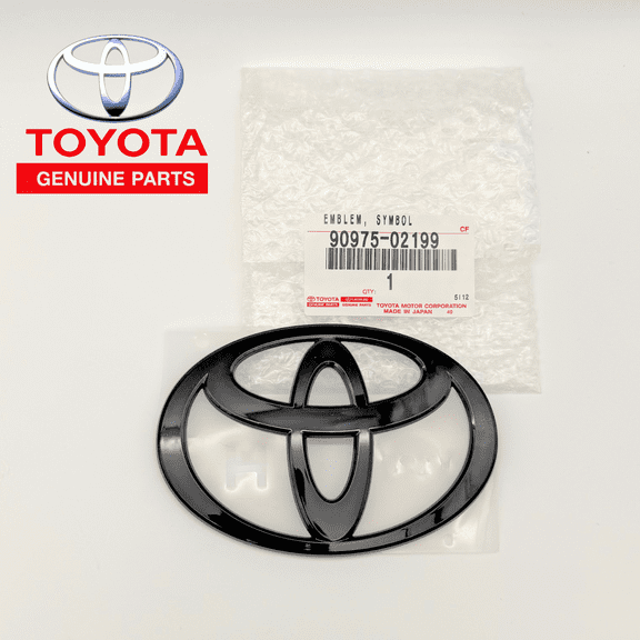 2023-2026 PRIUS GLOSS BLACK NIGHTSHADE FRONT LOGO EMBLEM GENUINE TOYOTA