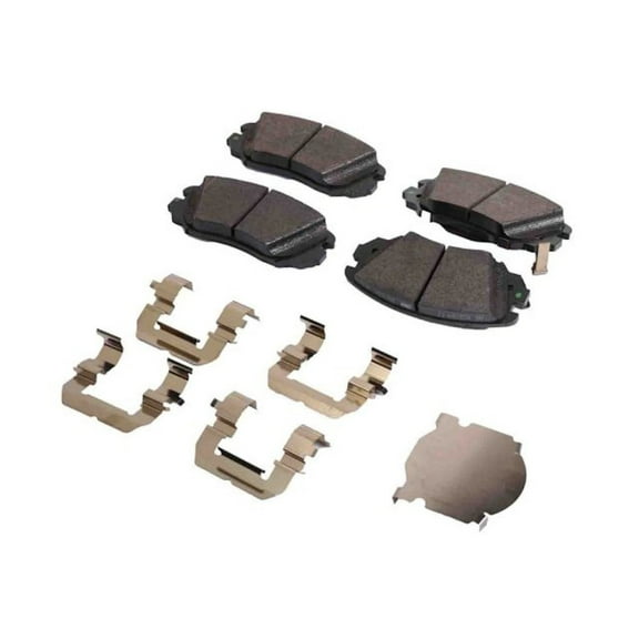 KarParts360 For Buick LaCrosse 2011 12 13 14 15 2016 Disc Brake Pad Set Front | Steel Backing | Bonded Friction | 11.76 Millimeters / 0.463 Inches Friction Thickness Outer Pad | For 84233325