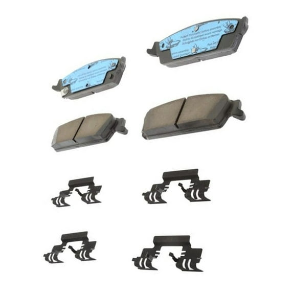 KarParts360 For Cadillac Escalade 2007-2014 Disc Brake Pad Set Rear | Gold Classification | Bonded Friction | 16.891 Millimeters / 0.665 Inches Friction Thickness Outer Pad | For 19427994