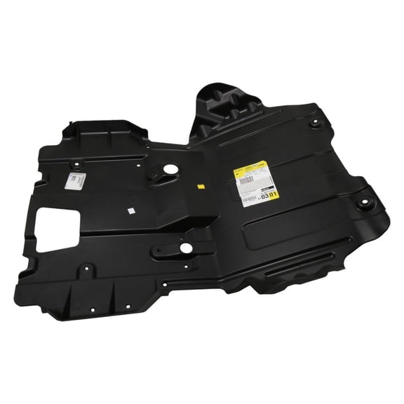 KarParts360 For Cadillac Escalade/ESV 2015 16 17 18 19 2020 Steering Gear Skid Shield | Black | Plastic | Bolt Attachment | Irregular Shape | 6 Mounting Holes | One Piece Configuration