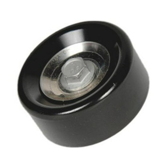 KarParts360 For Chevy Malibu 2006 07 08 09 2010 Drive Belt Idler Pulley | Upper | Steel | Serpentine Belt | Black | Smooth Contact Surface | 76.2 millimeters / 3 inches Outside Diameter | 12611935
