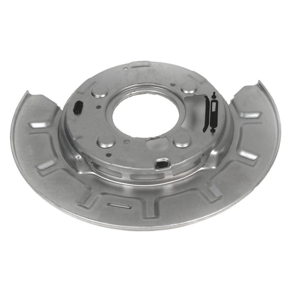 KarParts360 For Chevy Silverado 2500/3500 HD 2011-2019 Brake Shield | Rear | Steel | Black | 0.05 inches / 1.2 millimeters Thickness | 14.94 inches / 379.39 millimeters Diameter